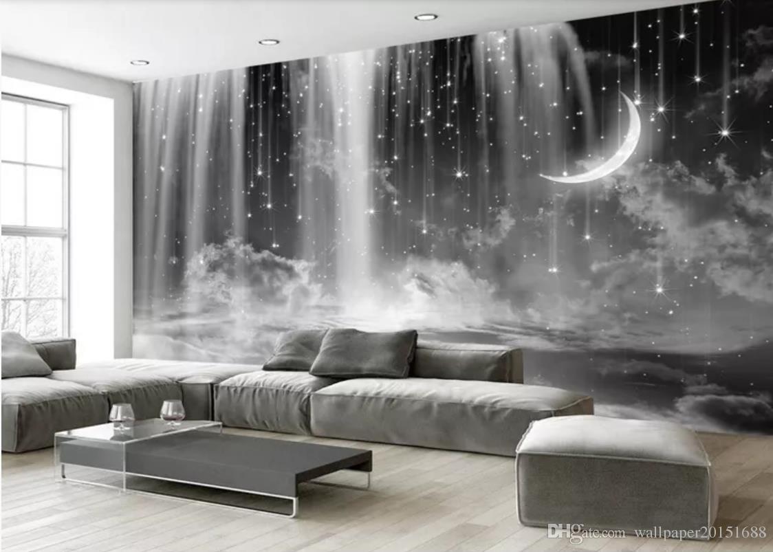 Black Modern Living Room - HD Wallpaper 