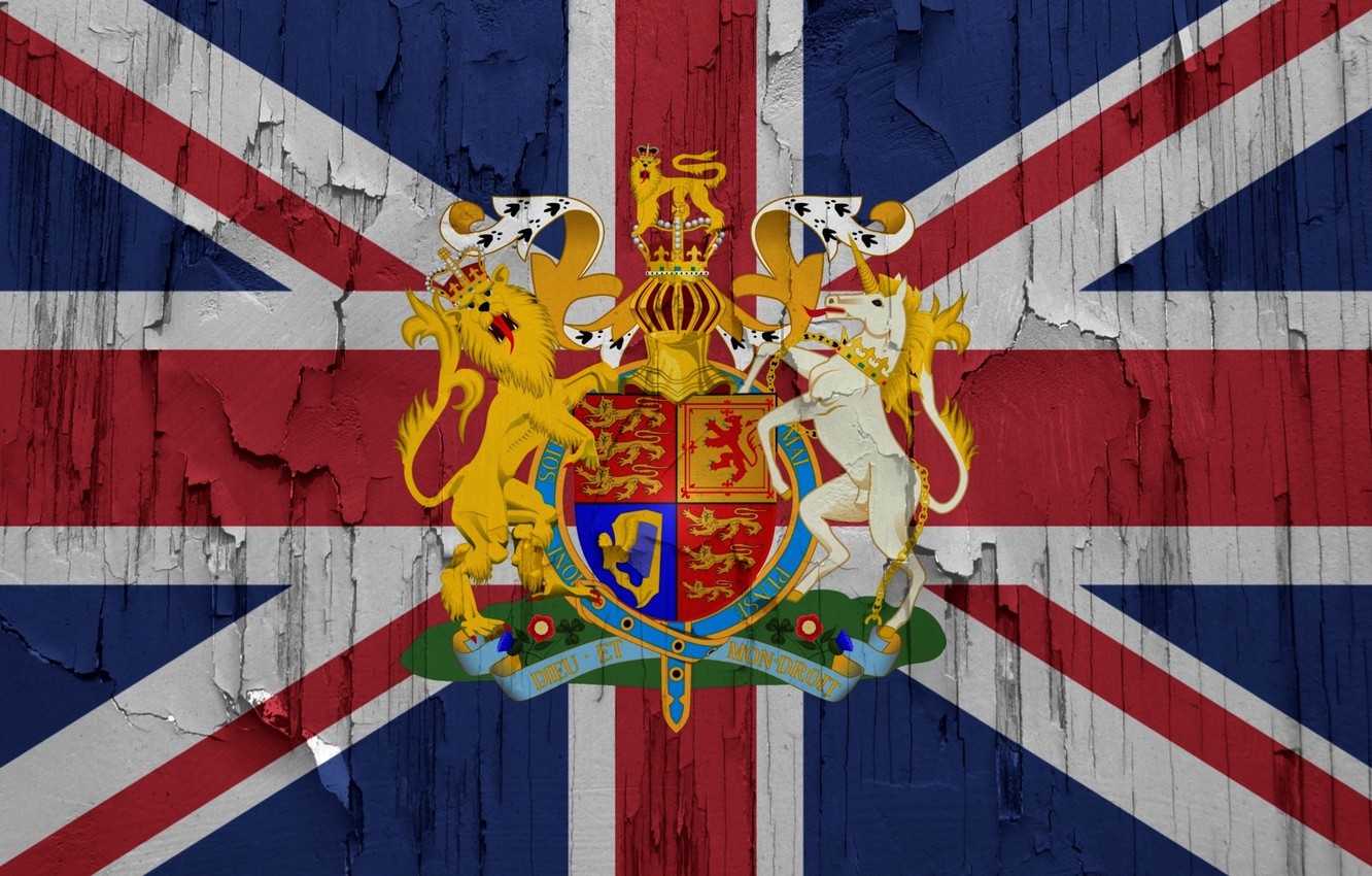 Photo Wallpaper Flag, Coat Of Arms, Uk - London Clothing Company Trinidad - HD Wallpaper 