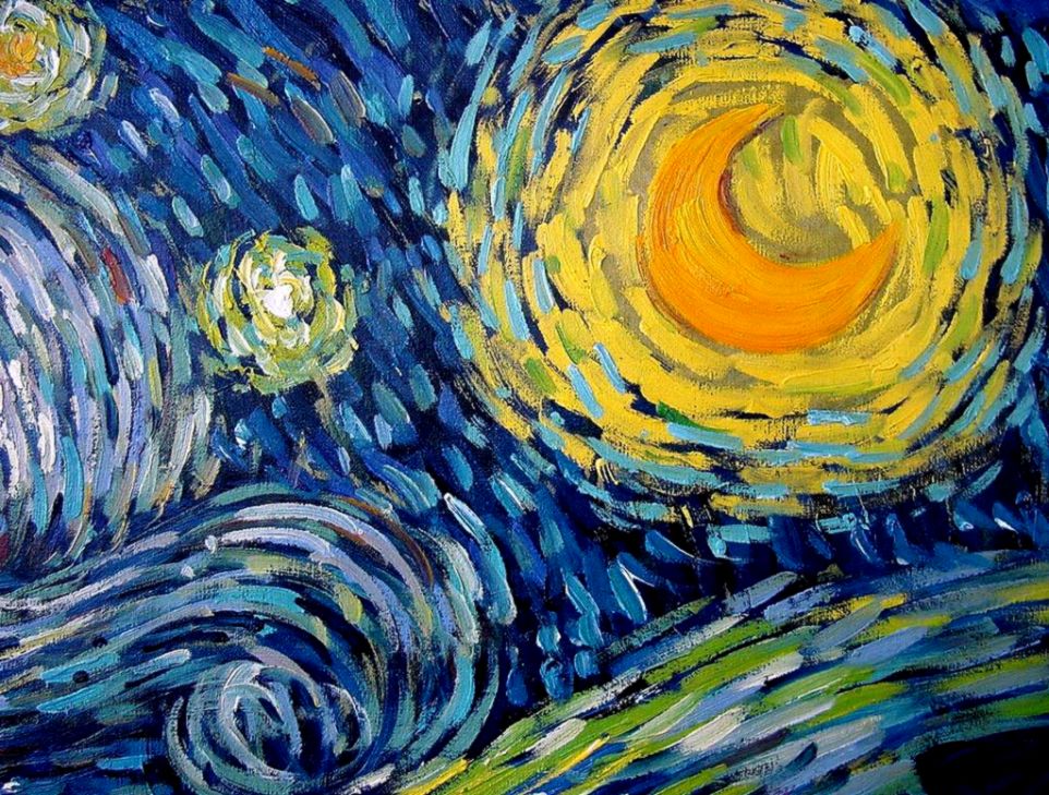 The Sound Of Colour Music Inspired By Visual Art A - Starry Night Vincent Van Gogh Painting - HD Wallpaper 