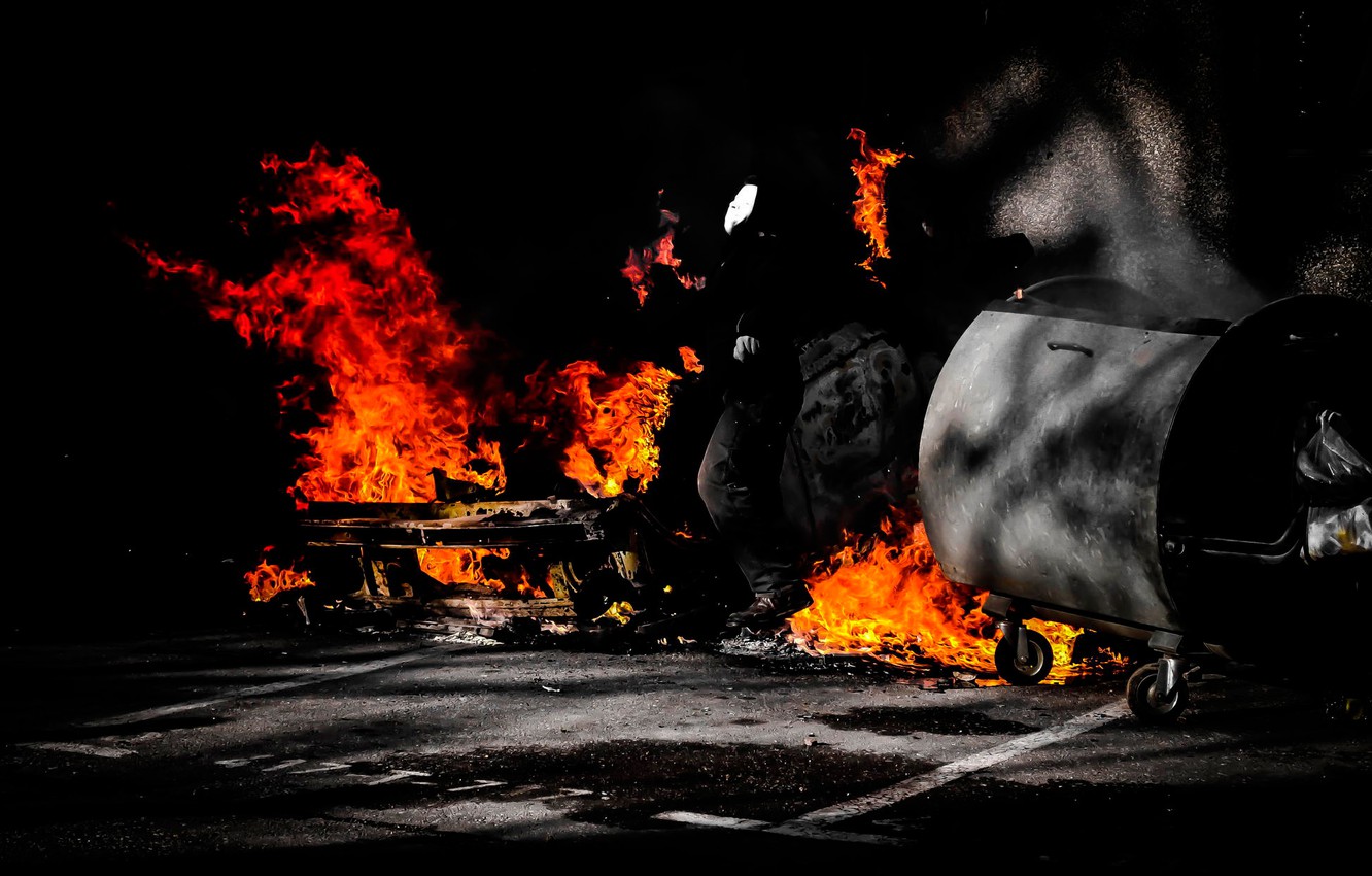 Photo Wallpaper Fire, Fire, Bosnia Live - Обои На Телефон Пожарные - HD Wallpaper 