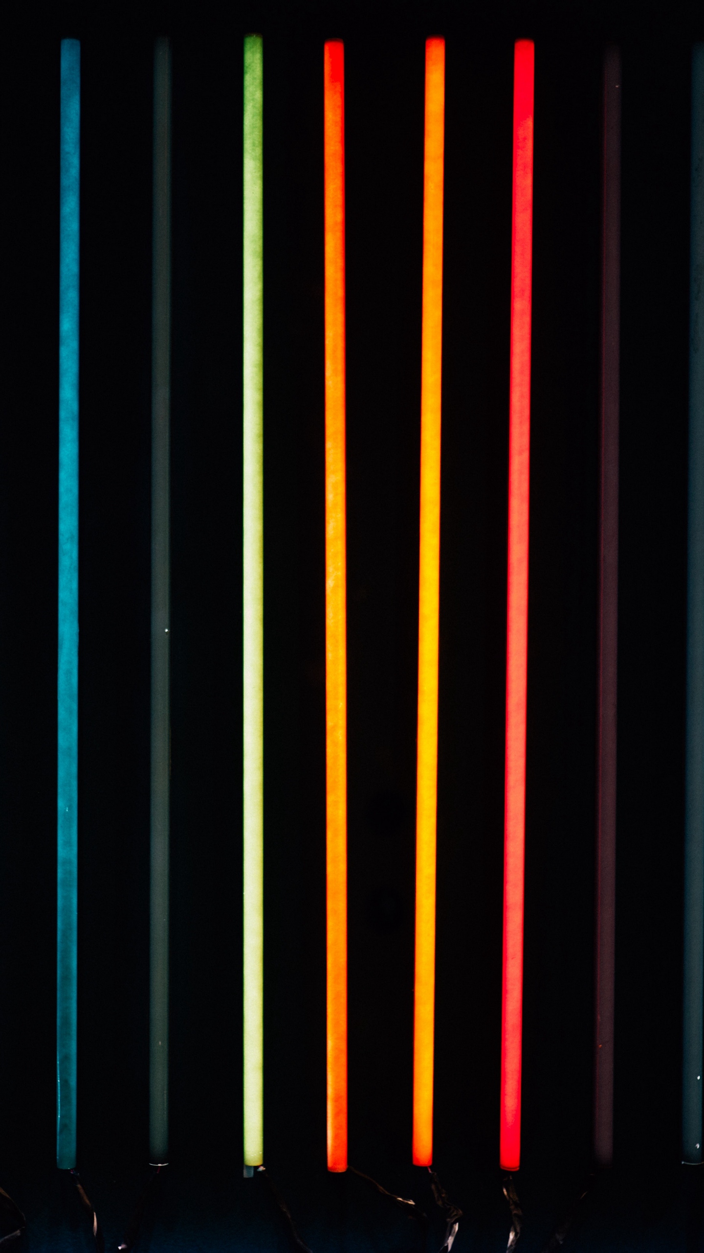 Wallpaper Lines, Multicolored, Neon, Light - Electric Blue - 1440x2560  Wallpaper 