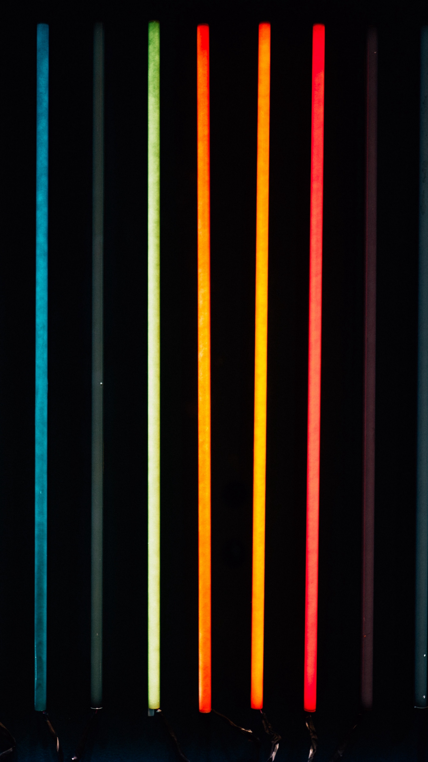 Wallpaper Lines, Multicolored, Neon, Light - Electric Blue - HD Wallpaper 