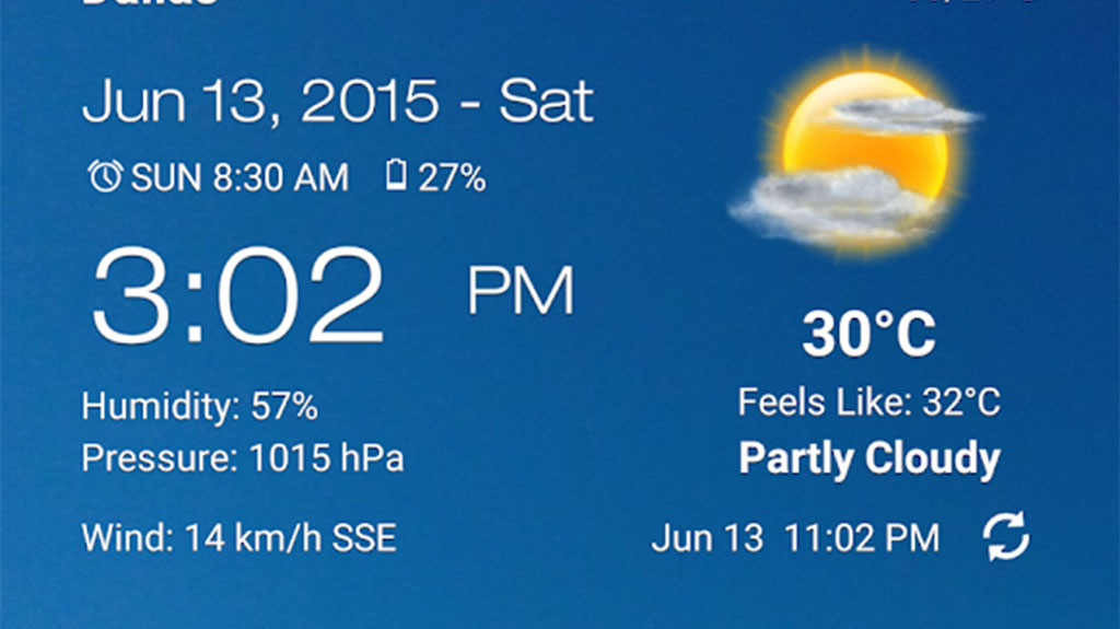 Android Clock Widget - HD Wallpaper 