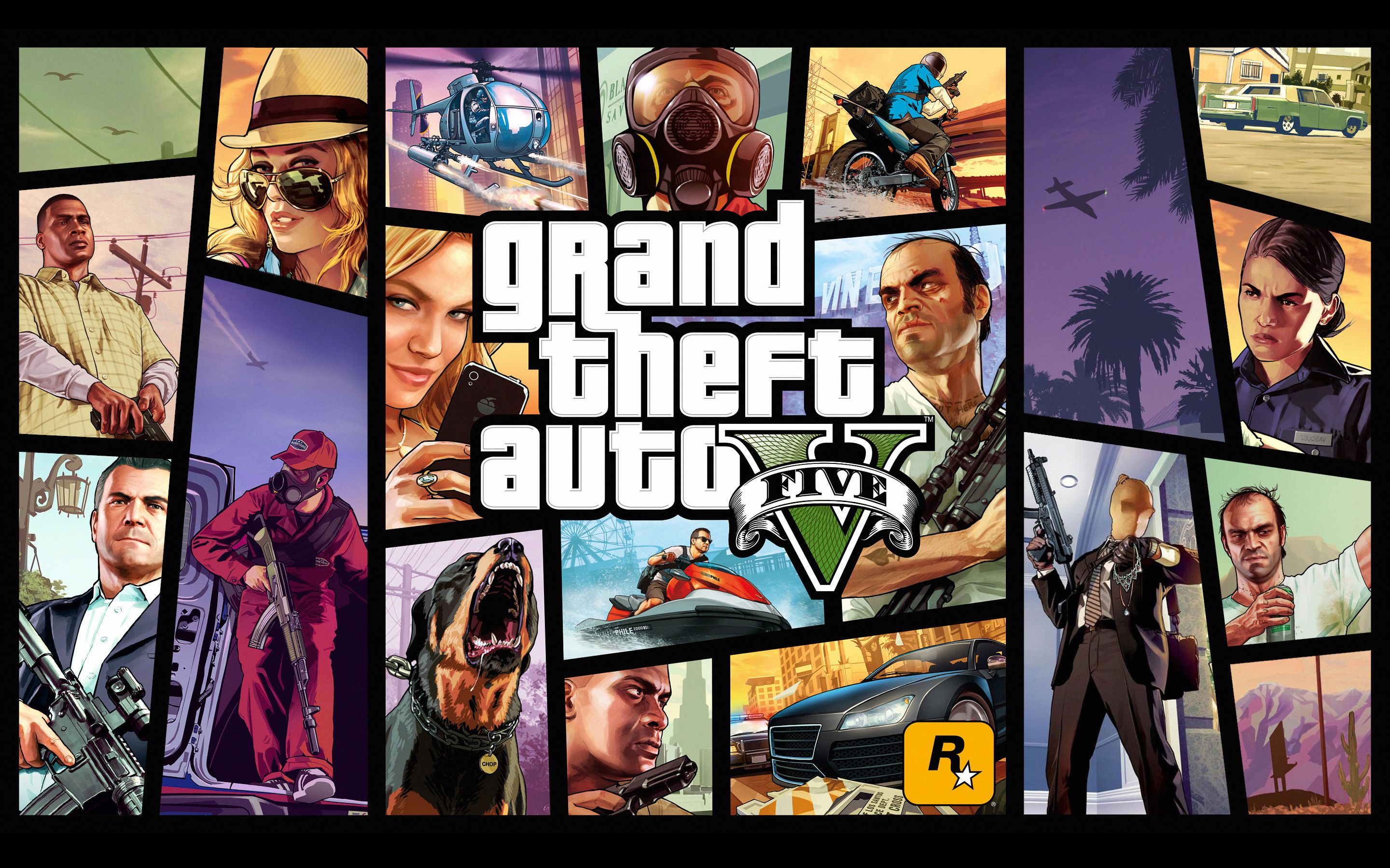 Grand Theft Auto Gta V Hd Wallpaper For Desktop Hd - Gta V - HD Wallpaper 