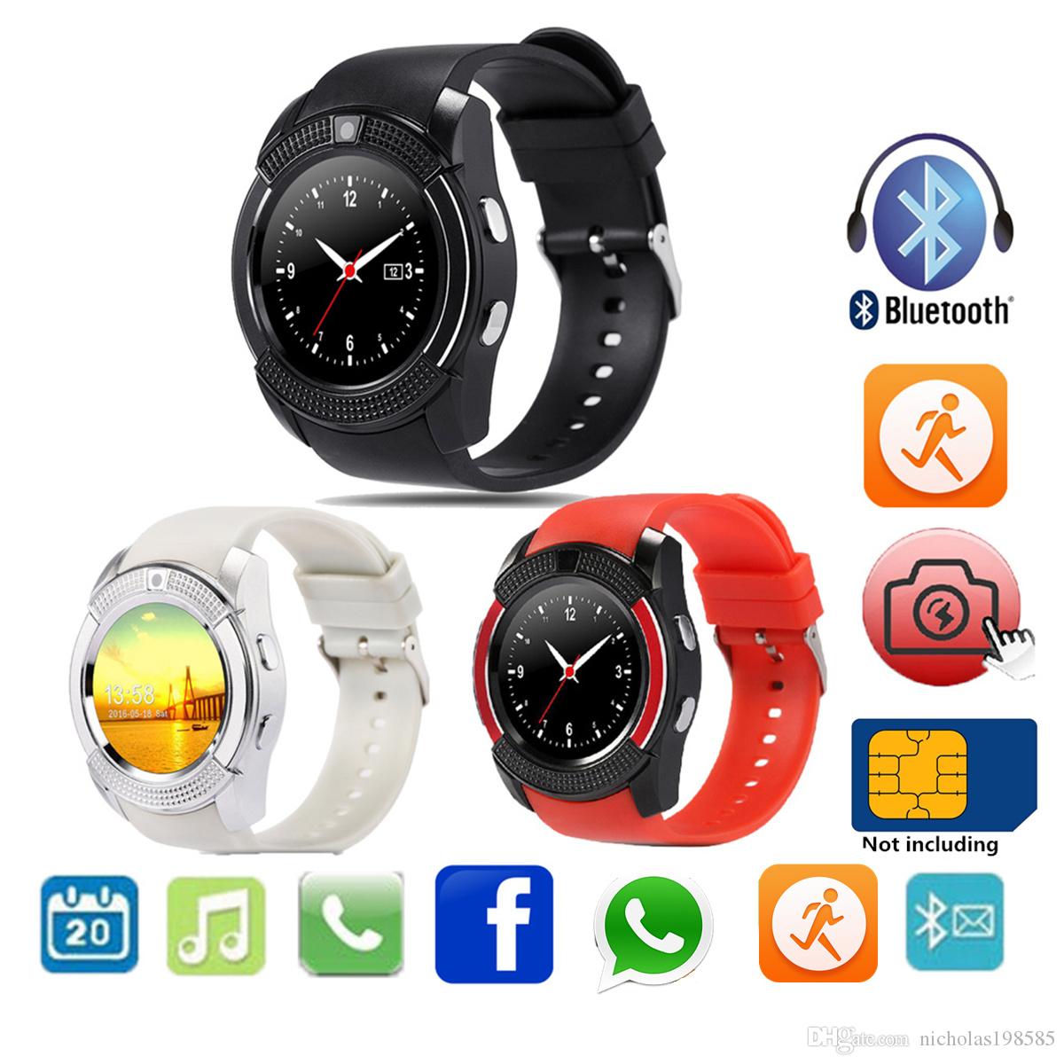 How To Change Wallpaper In V8 Smart Watch - Bluetooth Smart Watch Android - HD Wallpaper 