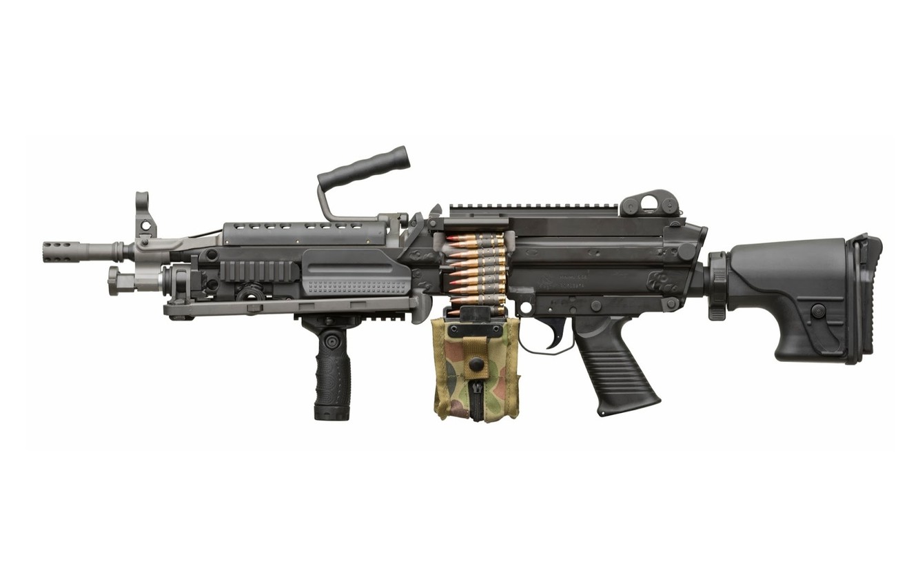 Photo Wallpaper Gun, Usa, Weapon, Machine Gun, Ammunition, - General Dynamics Ots Ngsw - HD Wallpaper 