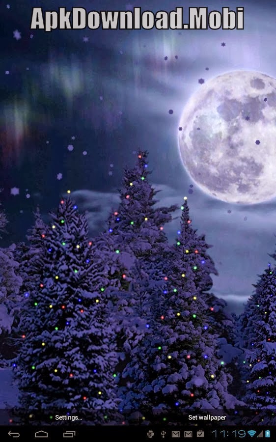 Live Wallpaper Snowfall - HD Wallpaper 