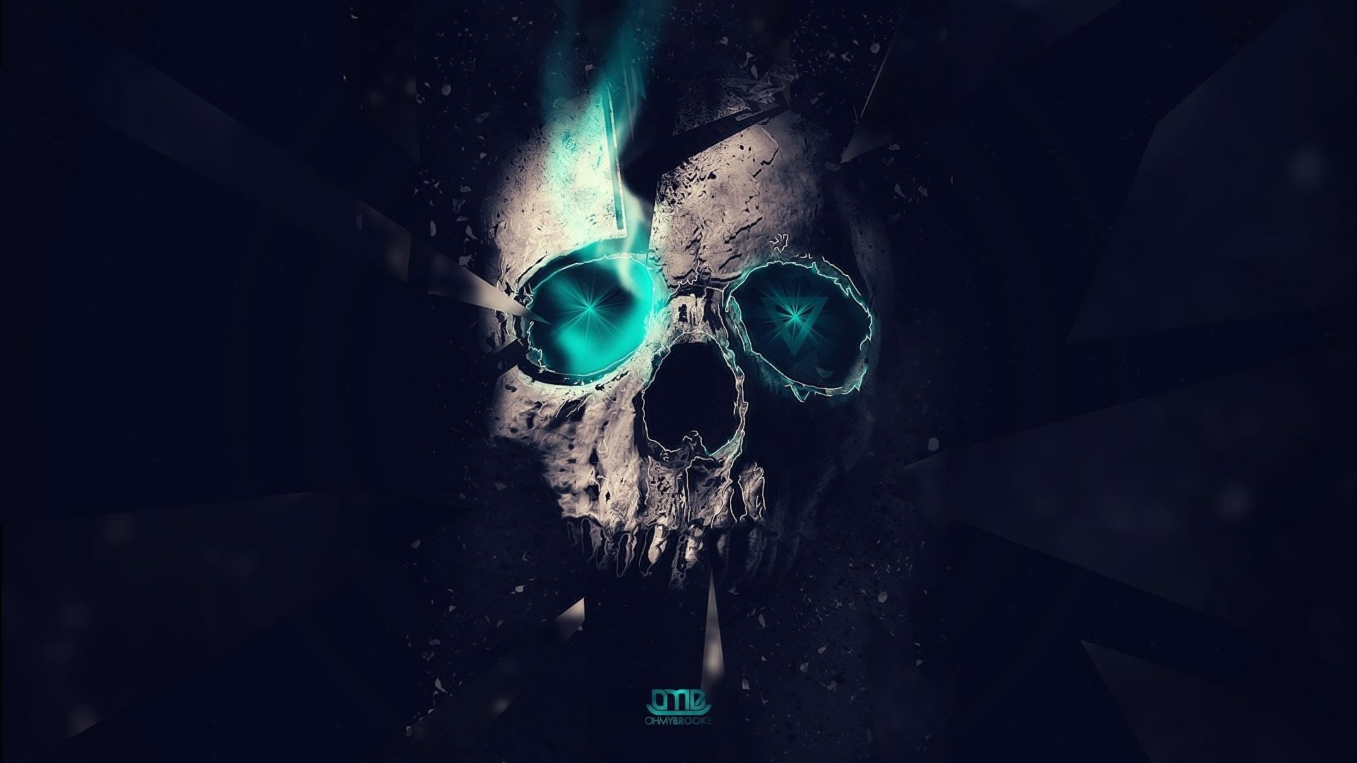 Abstract Skull Wallpaper Hd - HD Wallpaper 