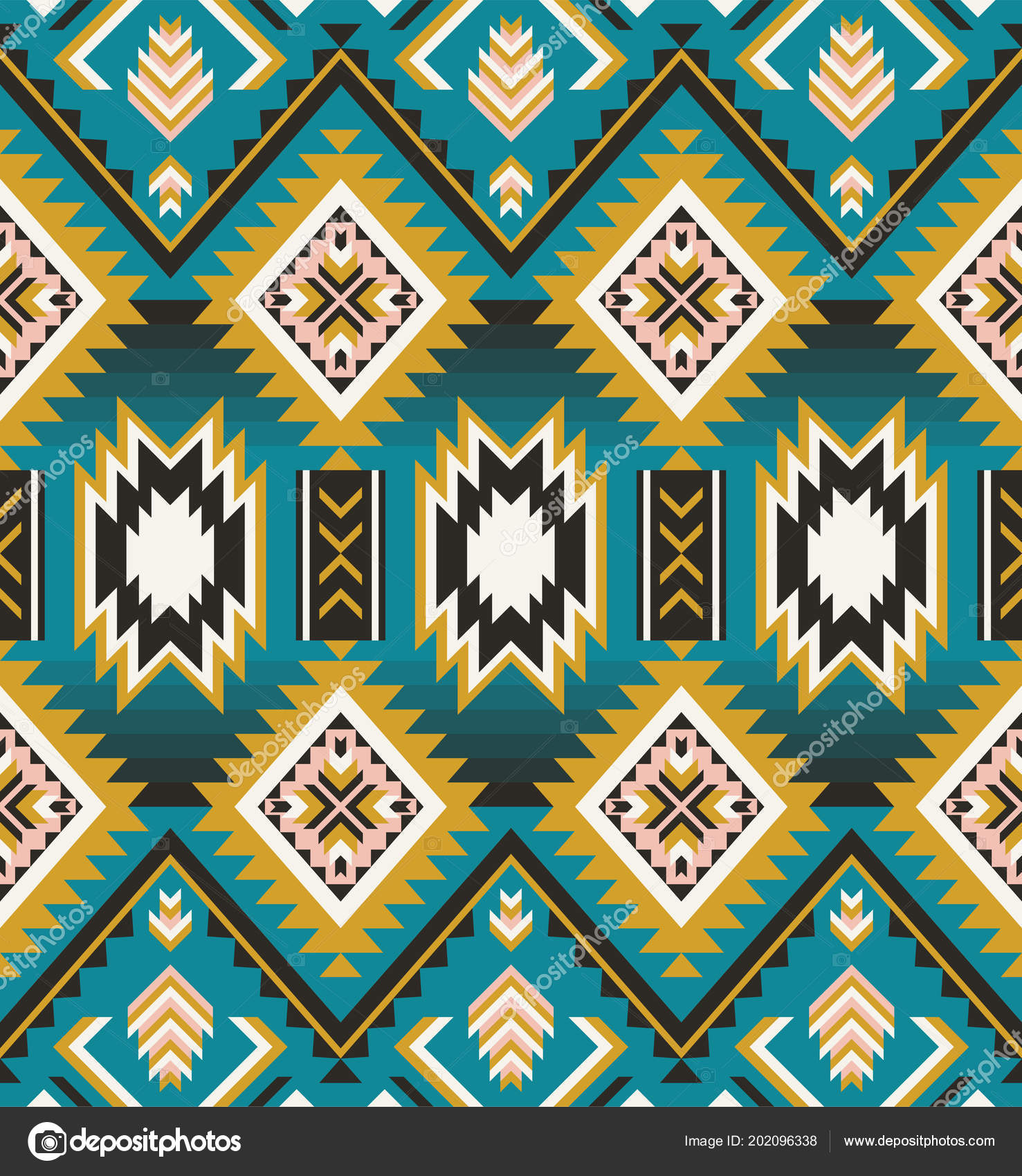 Native American Tribal Pattern - HD Wallpaper 