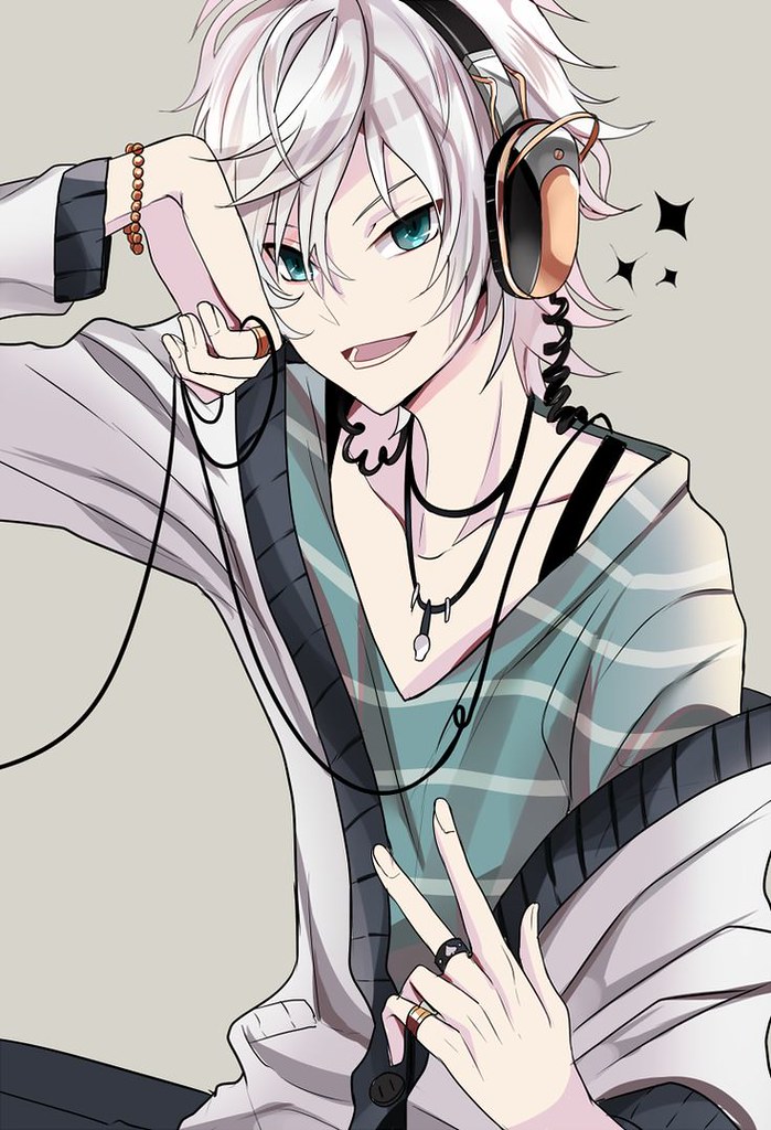 Anime Headphones Wallpaper Boy - HD Wallpaper 