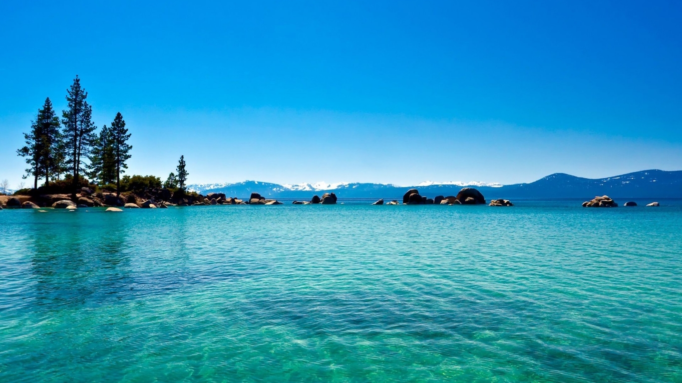 Coastal Scenery Wallpaper Desktop Atlas - Lake Tahoe Hd - HD Wallpaper 
