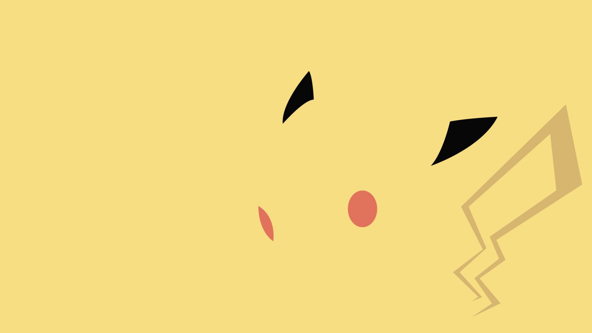Pikachu Picture Hd - Minimalist Pokemon - HD Wallpaper 