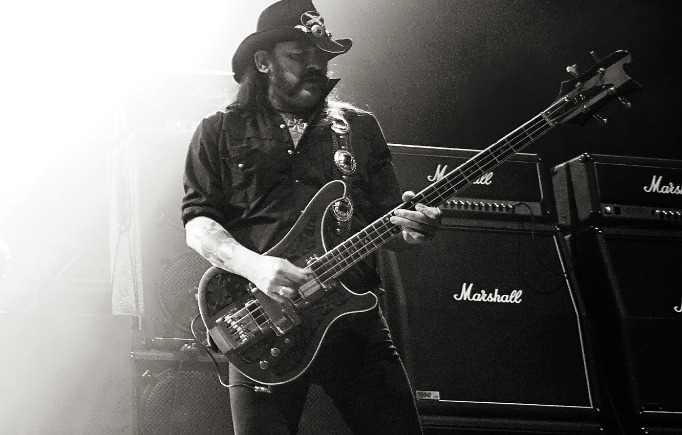 Photo Wallpaper Scene, Bass, Black And White, Concert, - Lemmy Hd - HD Wallpaper 