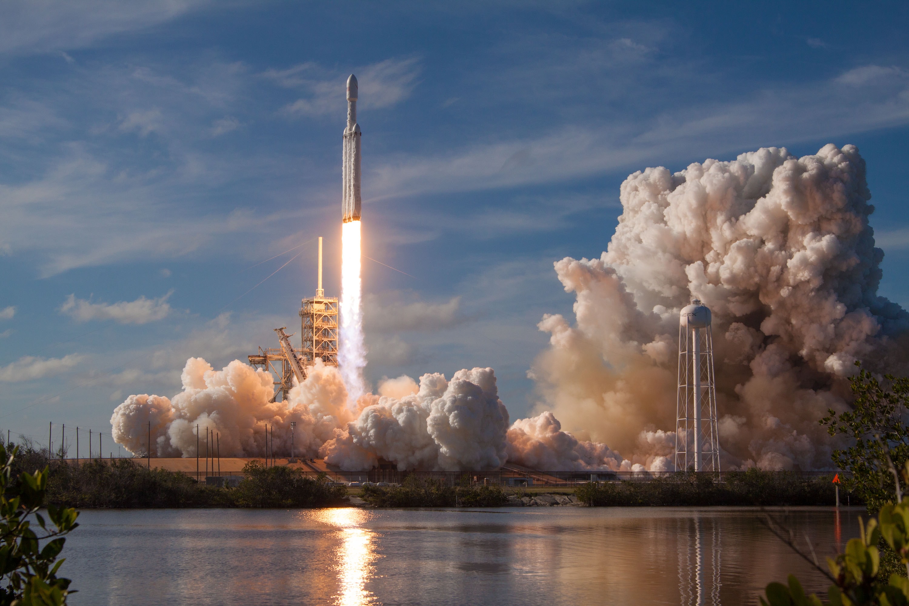 Falcon Heavy Launch Hd - HD Wallpaper 