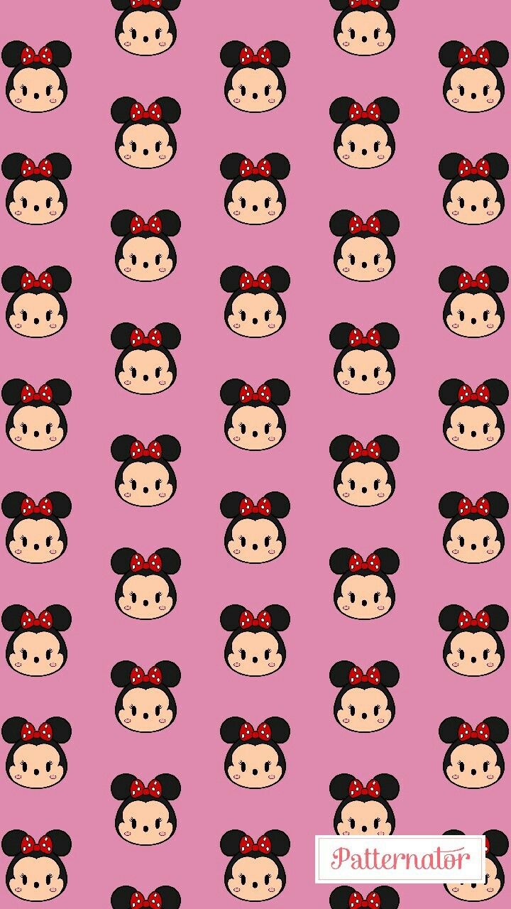 Background, Disney, And Minnie Image - Background Tsum Tsum Pink ...