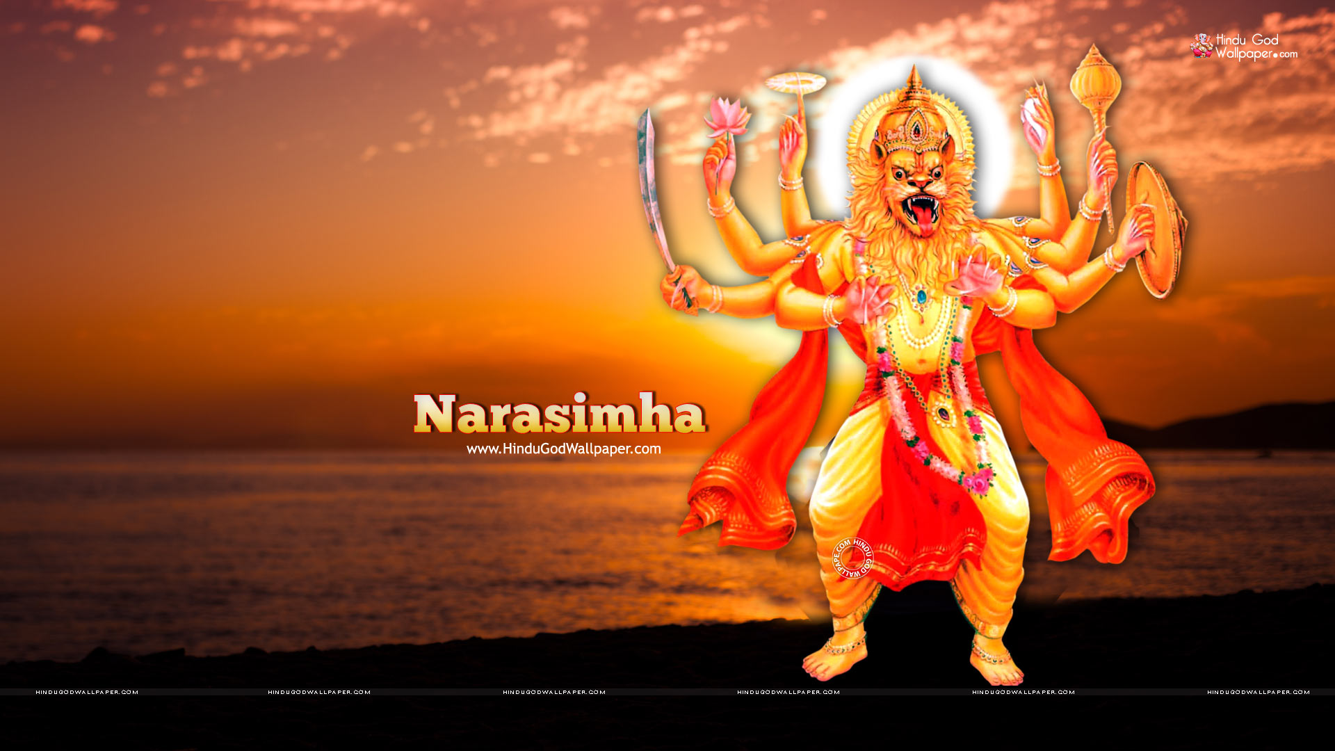 High Resolution Lord Narasimha - HD Wallpaper 