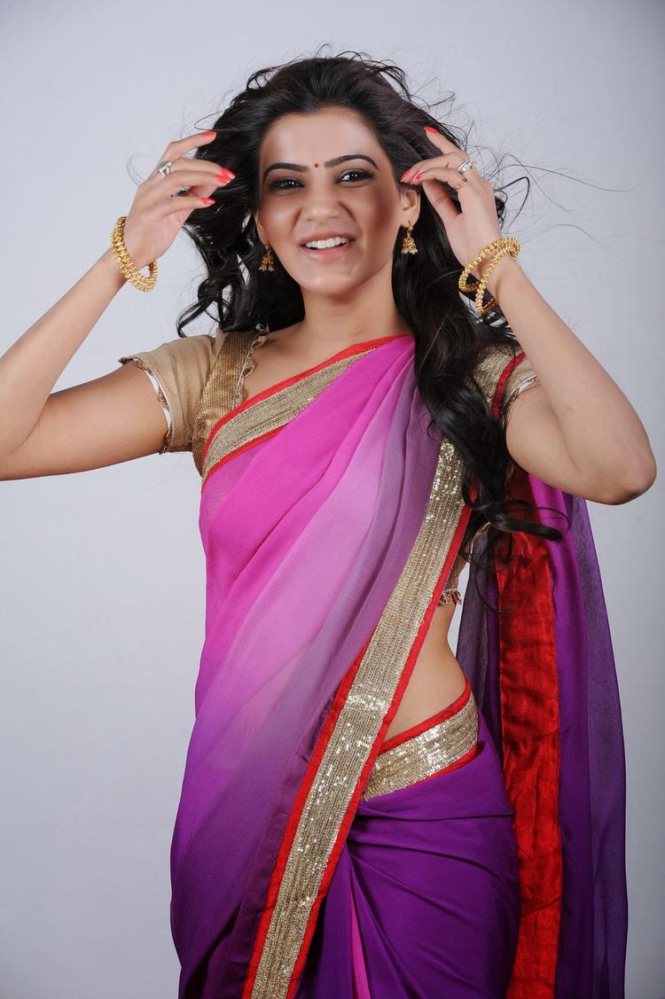 Samantha Image In Saree In Hip - HD Wallpaper 