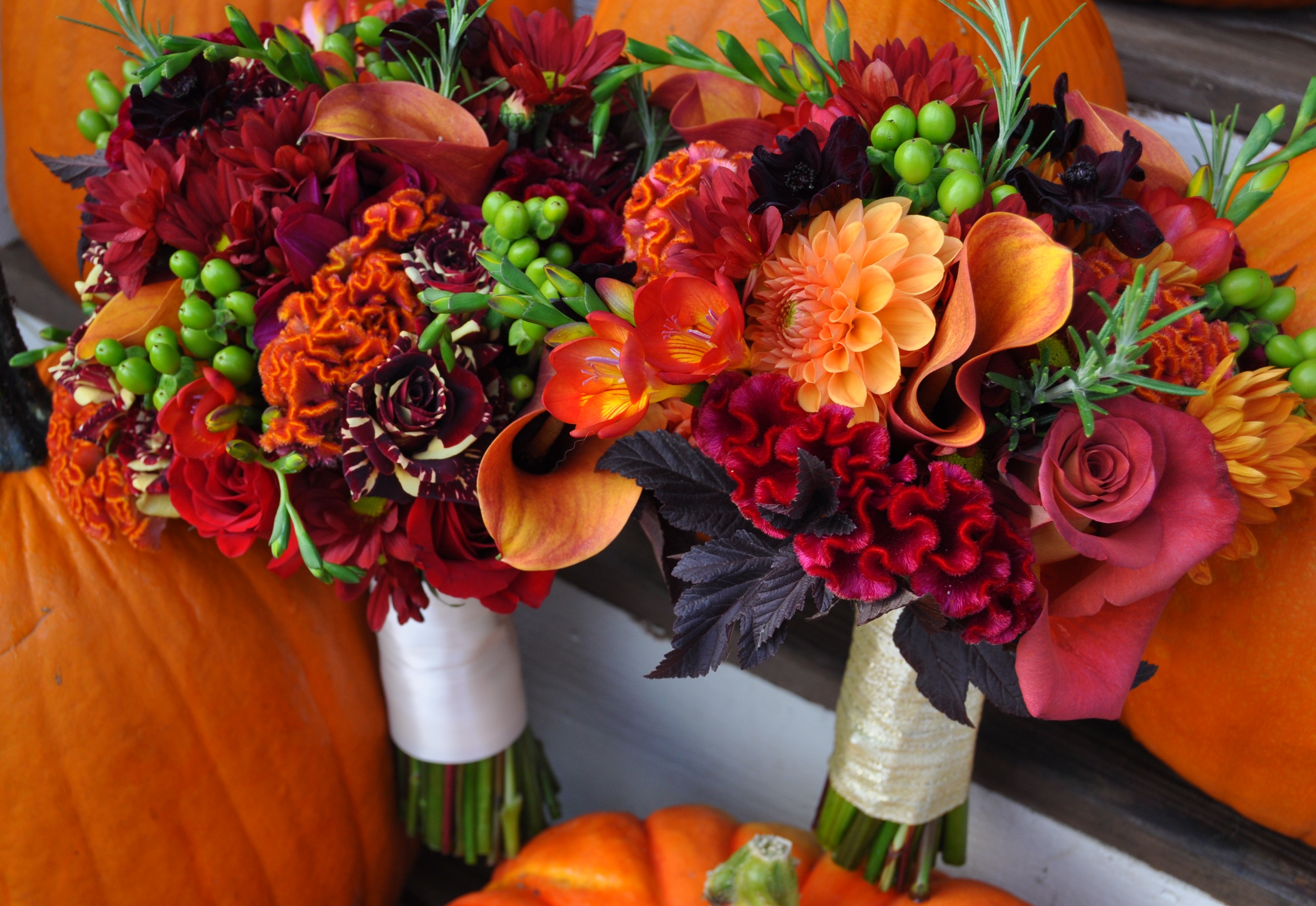 Fall Wedding Bouquet Flowers - HD Wallpaper 