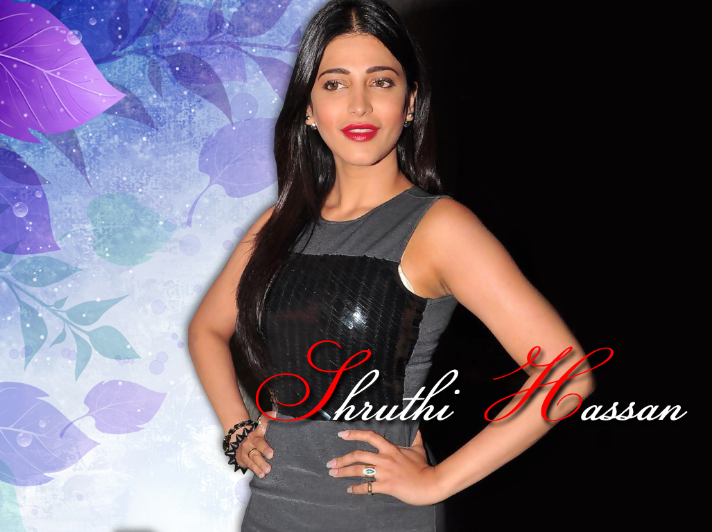 Shruti Haasan Latest Posters - Flower Wallpaper Vector Blue - HD Wallpaper 
