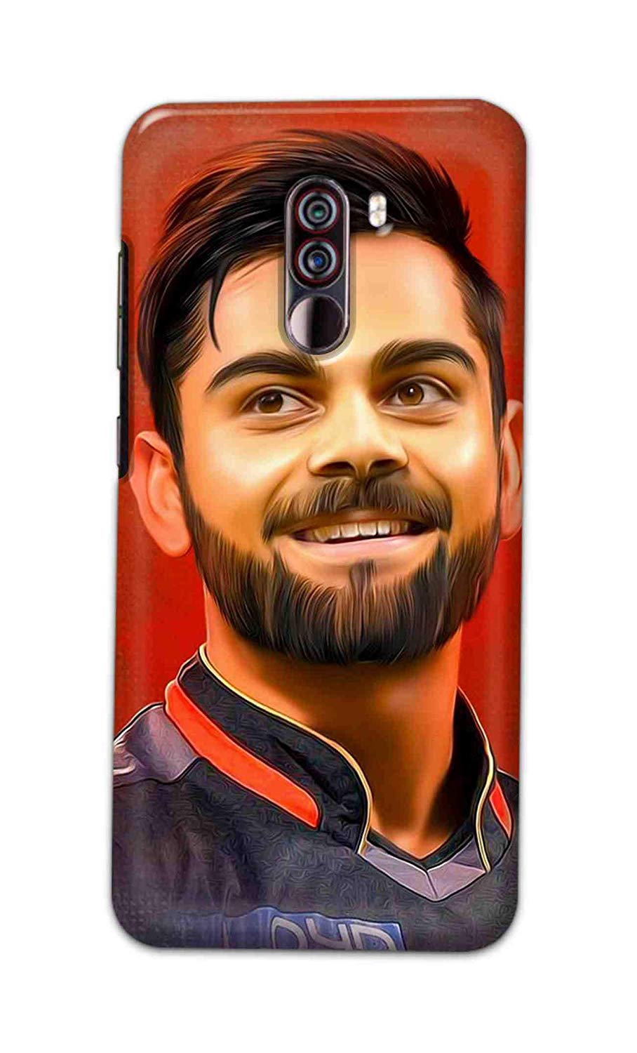 Nh10 Designs Hard Designer Virat Kohli Rcb Back Cover/case - Redmi Note 7 Pro Mobile Cover With Kohli Picture - HD Wallpaper 