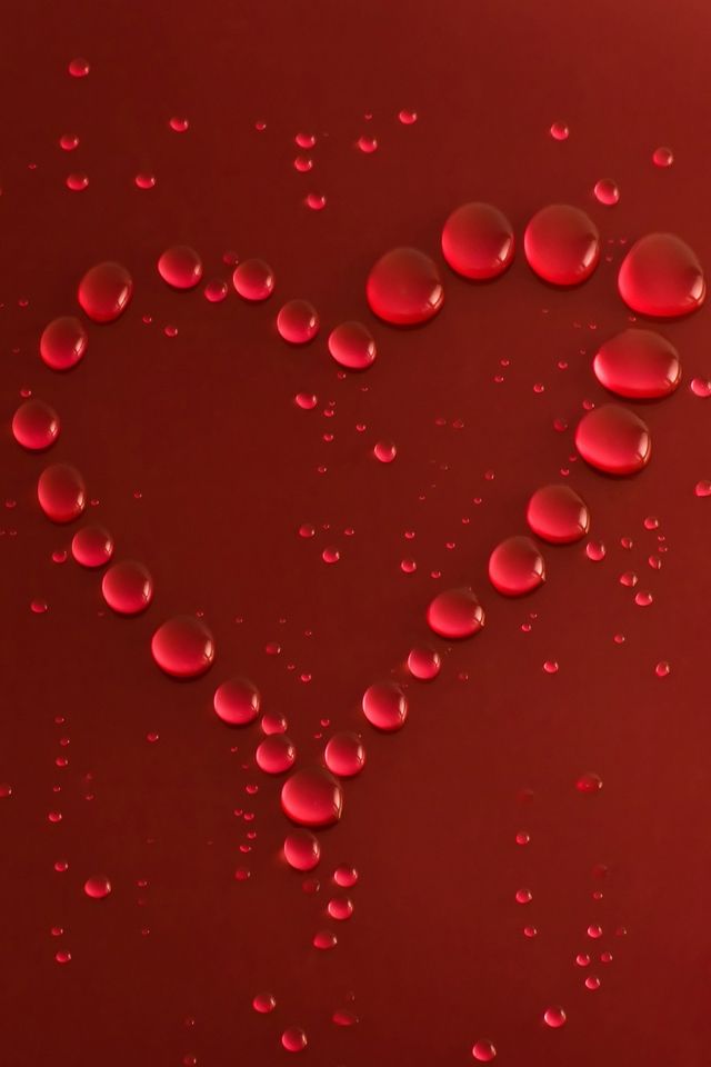 Full Red Heart Wall Paper - HD Wallpaper 