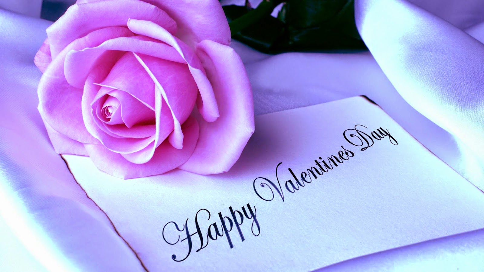 Valentine Happy Wallpaper Roses Pink - Cute Happy Valentines Day - HD Wallpaper 