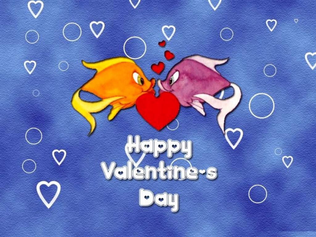 Valentines Day With Fish - HD Wallpaper 