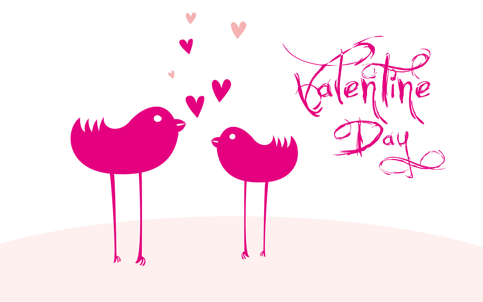 Happy Valentine Day Cartoon - HD Wallpaper 