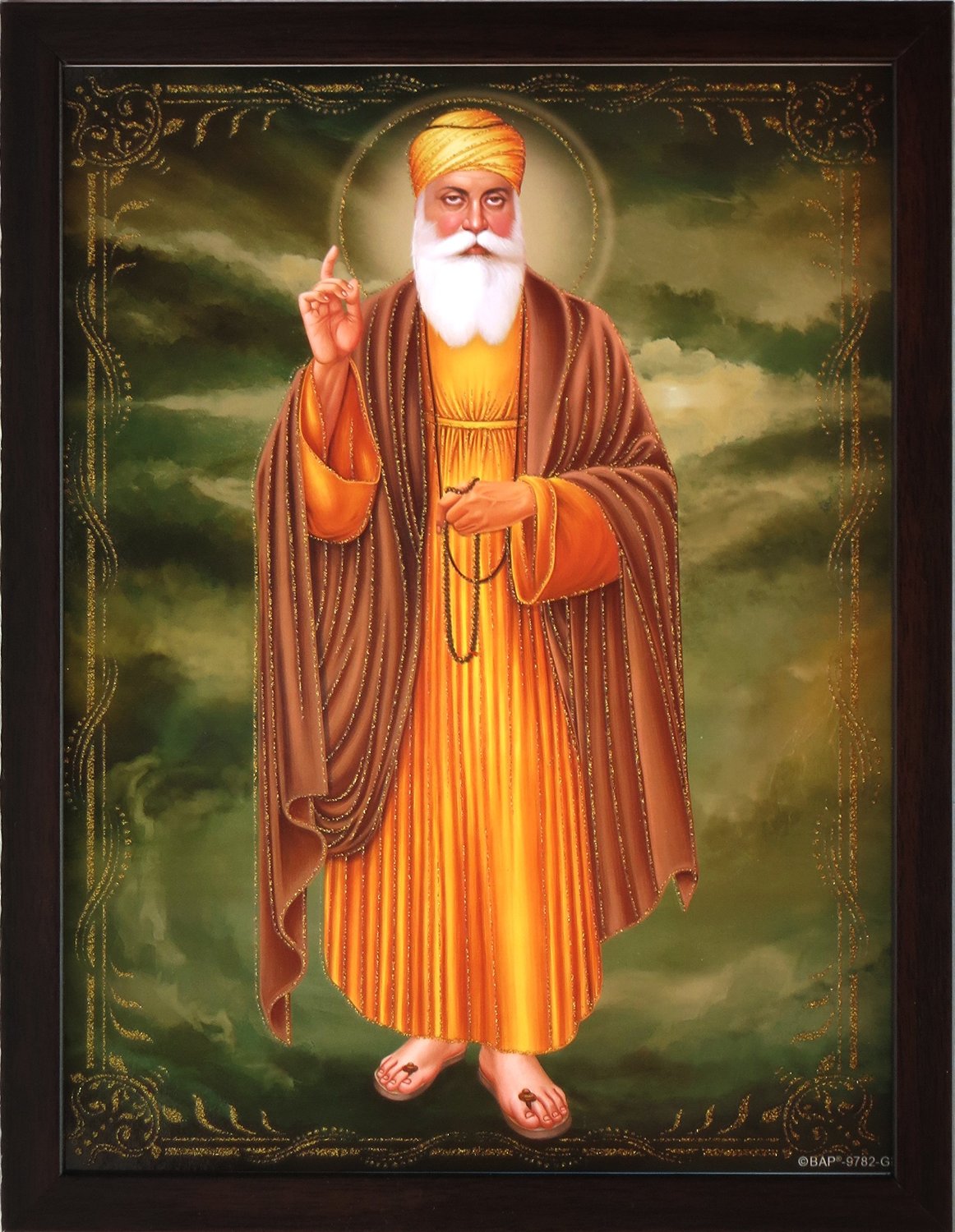Guru Gobind Singh Ji And Gurunank Dev Ji With Other - Guru Nanak Dev Ji Smile - HD Wallpaper 