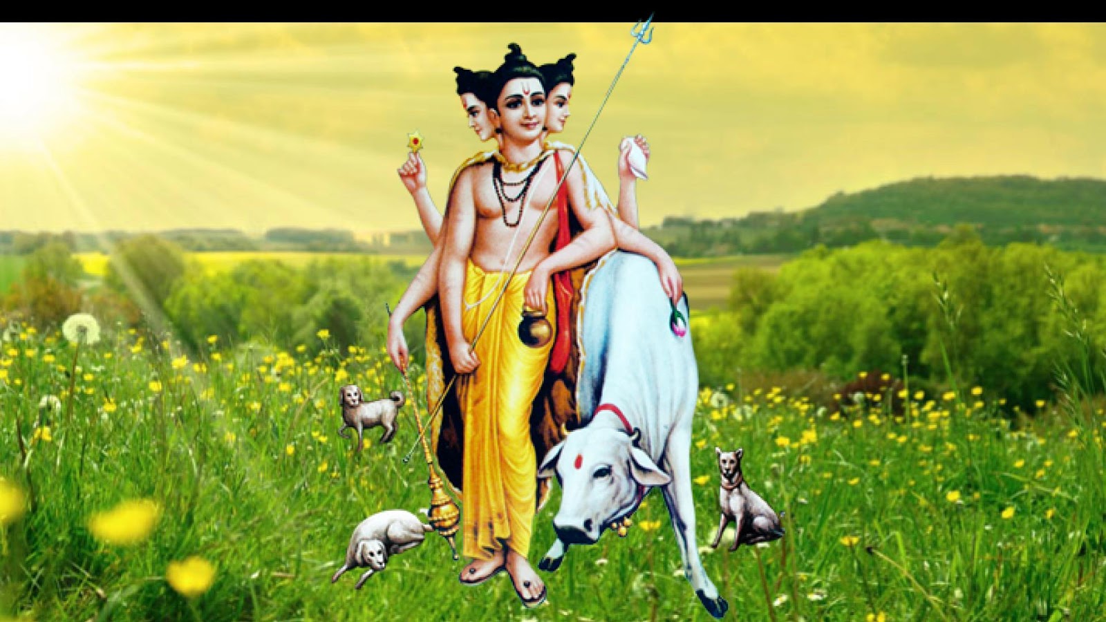 Dattatreya - Datta Jayanti Wishes In Telugu - HD Wallpaper 