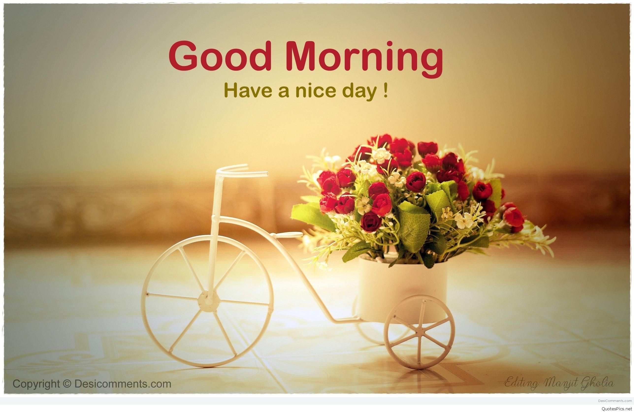 Good Morning Wallpaper Free Download - Good Morning Nice Day - HD Wallpaper 