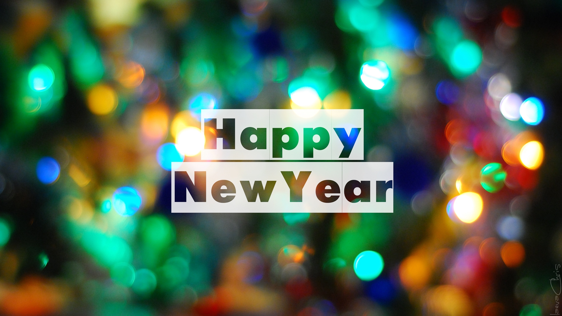 Wallpaper Happy New Year Blur Background - Happy New Year Hd - HD Wallpaper 