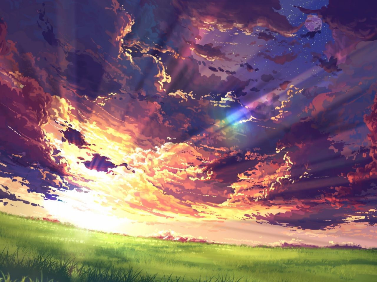 Beautiful Anime Background - 1280x960 Wallpaper 