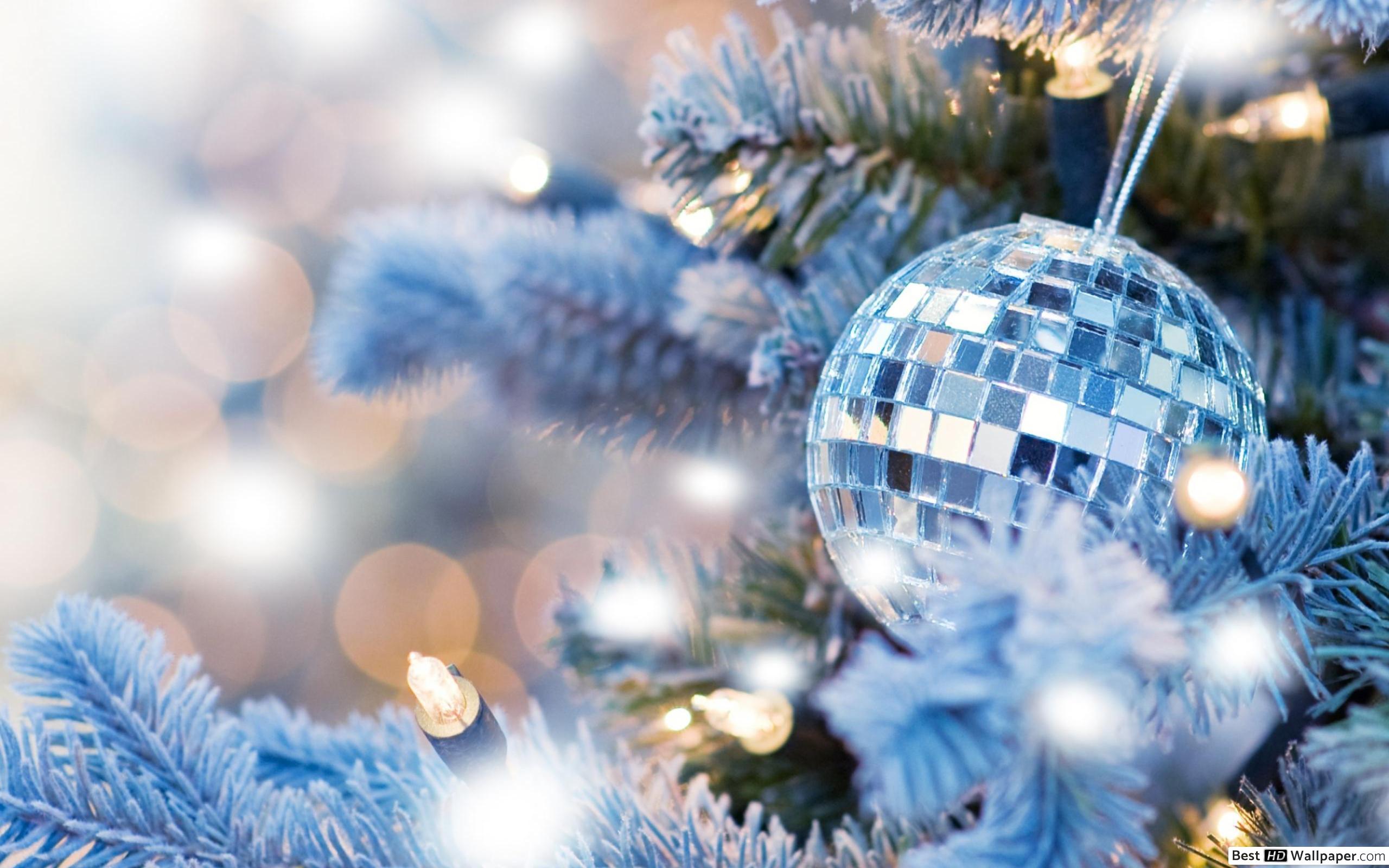 Blue Christmas Wallpaper Hd - HD Wallpaper 