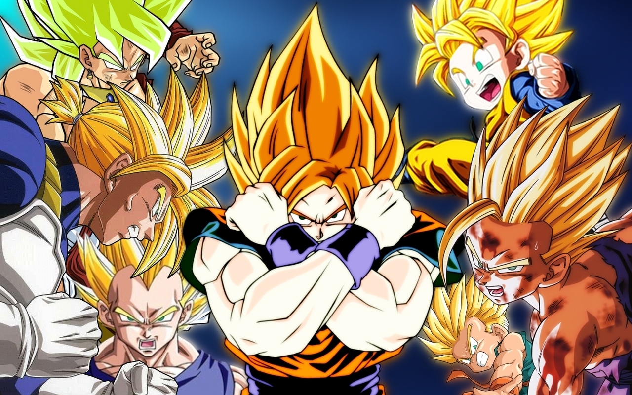 Vegeta Son Goku Trunks Son Goten Son Gohan Dragon Ball - Dragon Ball Vegeta Y Gohan - HD Wallpaper 