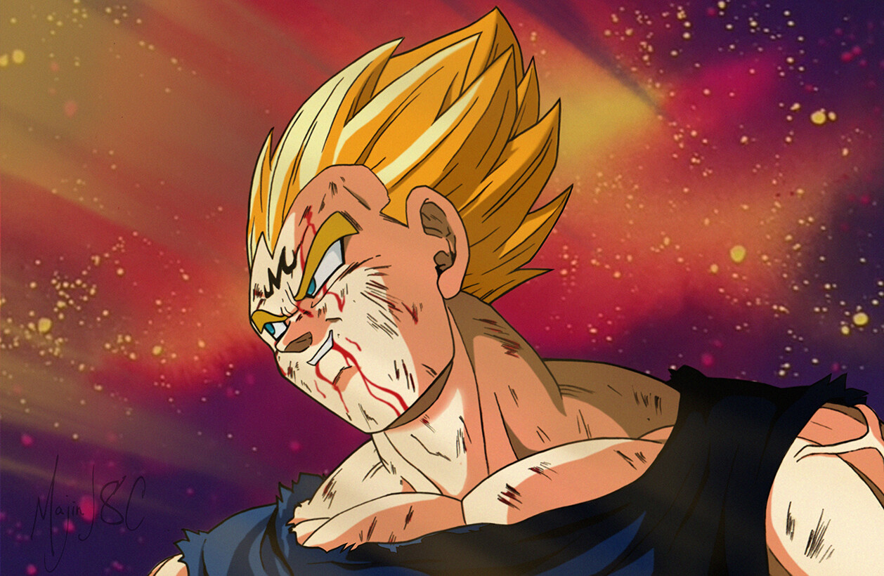 Majin Vegeta Sacrifice - HD Wallpaper 