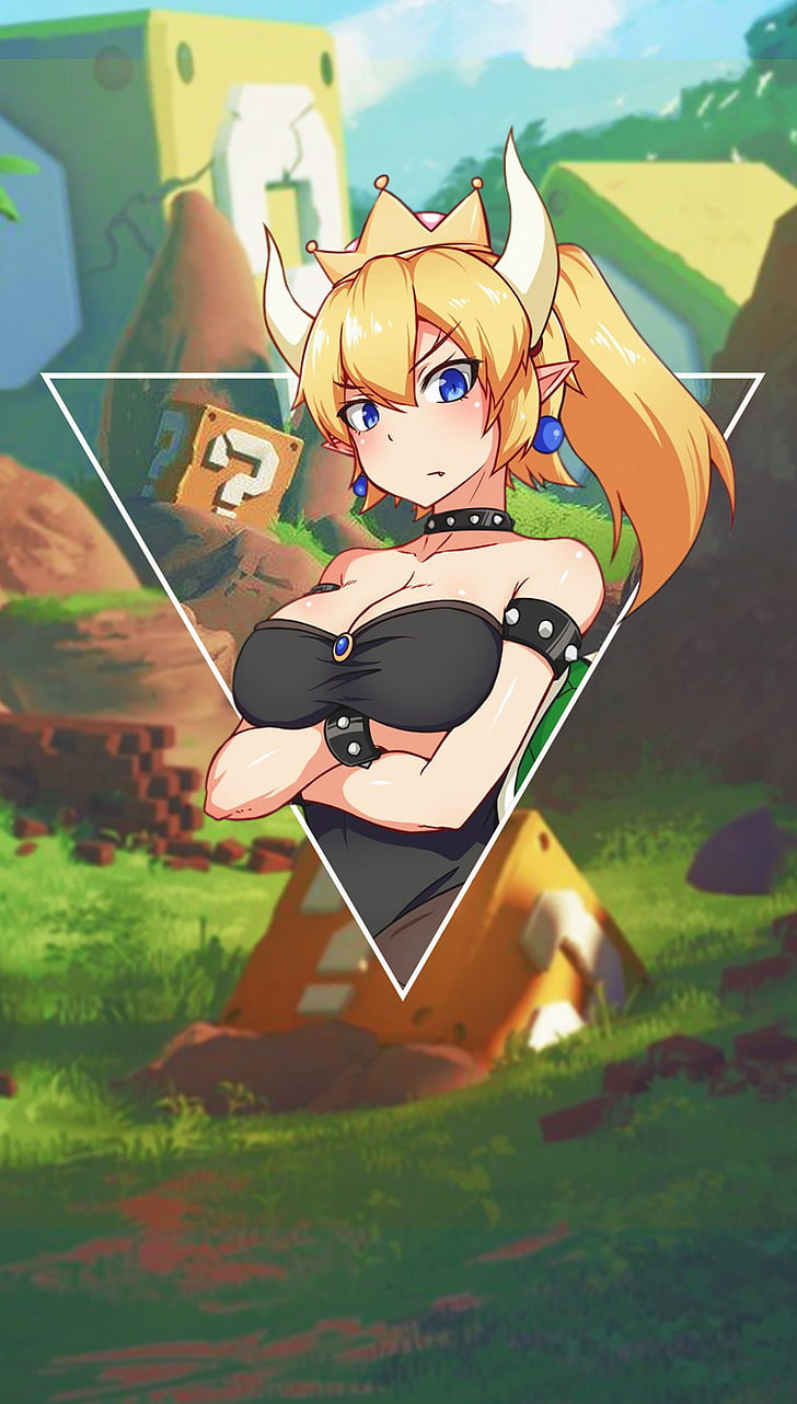 Anime Girls, Picture In Picture, Bowsette, Art And - Bowsette Hd - HD Wallpaper 