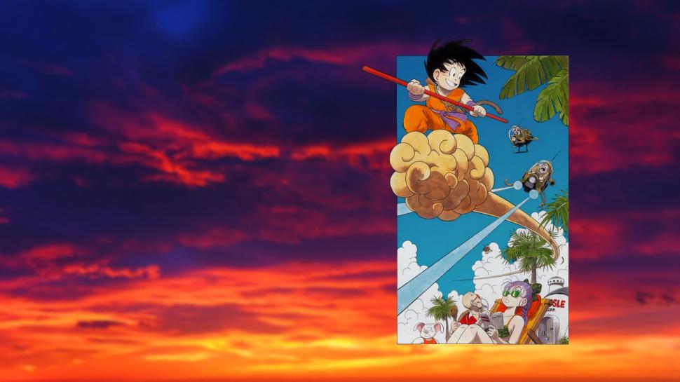 Dragon Ball Z, Son Gohan, Sky Wallpaper,dragon Ball - Dragon Ball Z Sunset - HD Wallpaper 