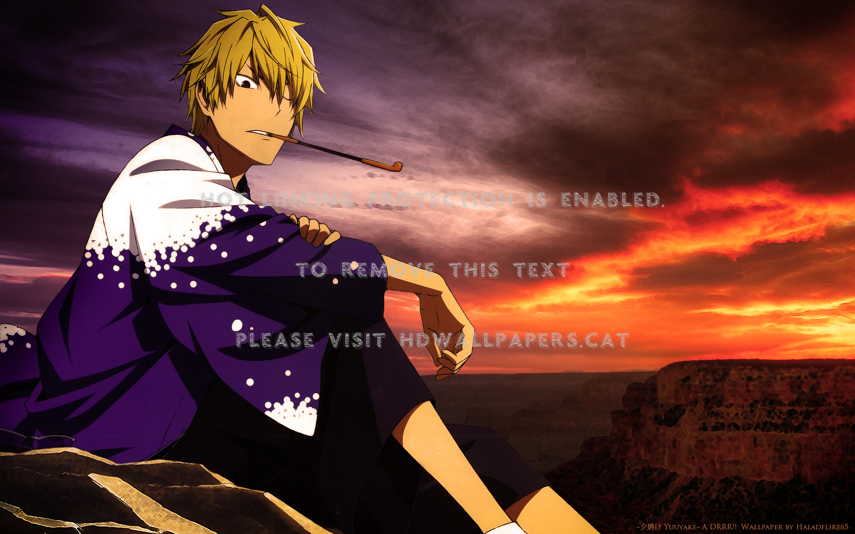 Shizuo Heiwajima Anime Sunset Series - Anime - HD Wallpaper 