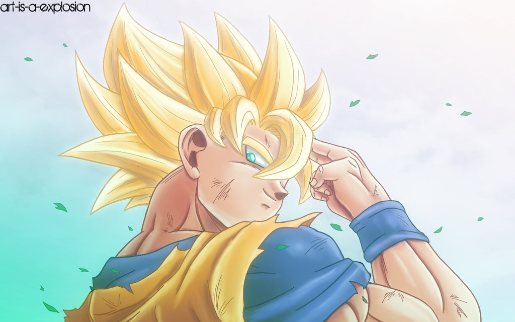 *goku Super Saiyan* - Son Goku Good Bye - HD Wallpaper 