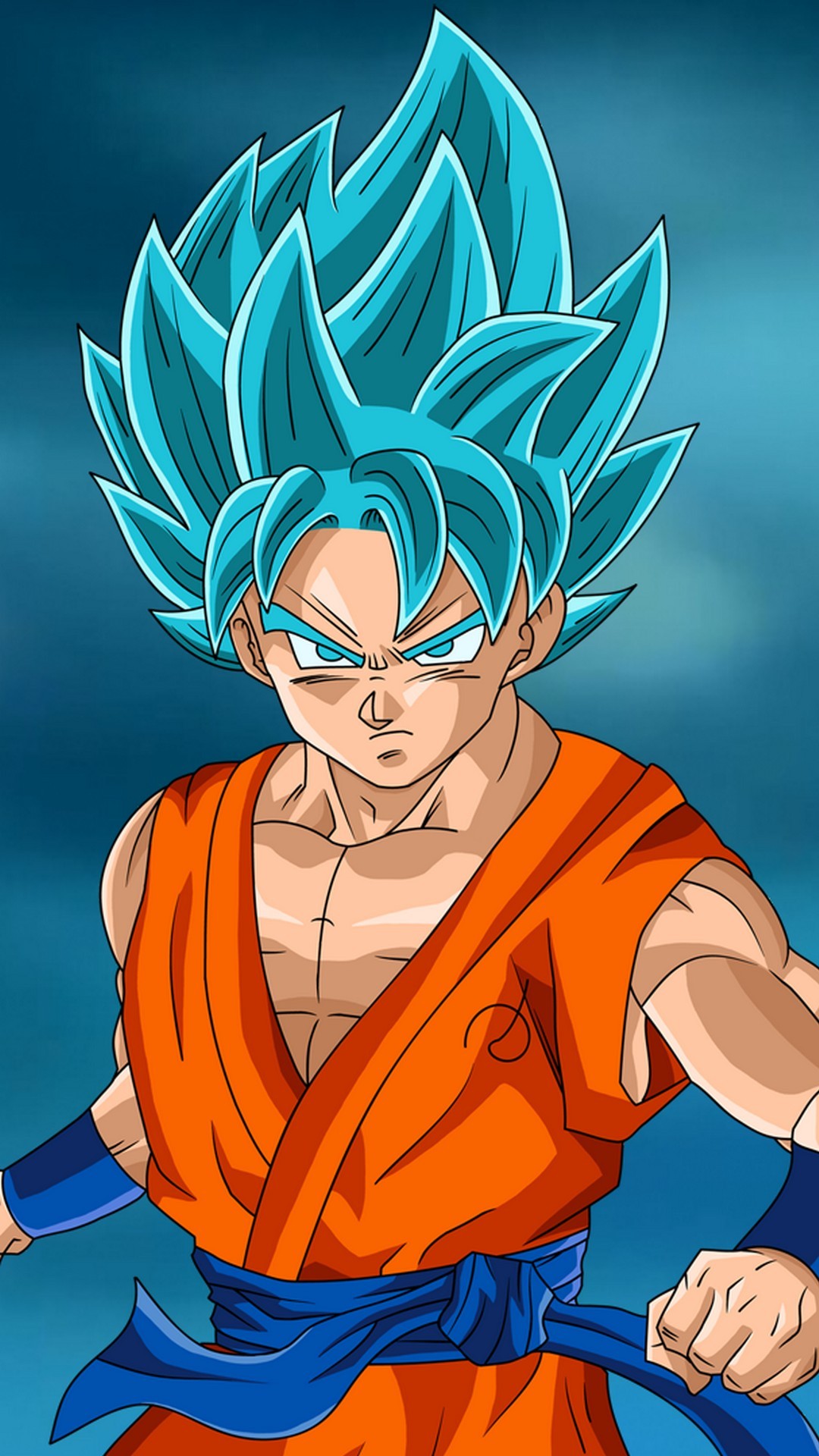 Wallpaper Iphone Goku Ssj With Image Resolution Pixel - Goku Ssj God Blue Fukkatsu No F - HD Wallpaper 