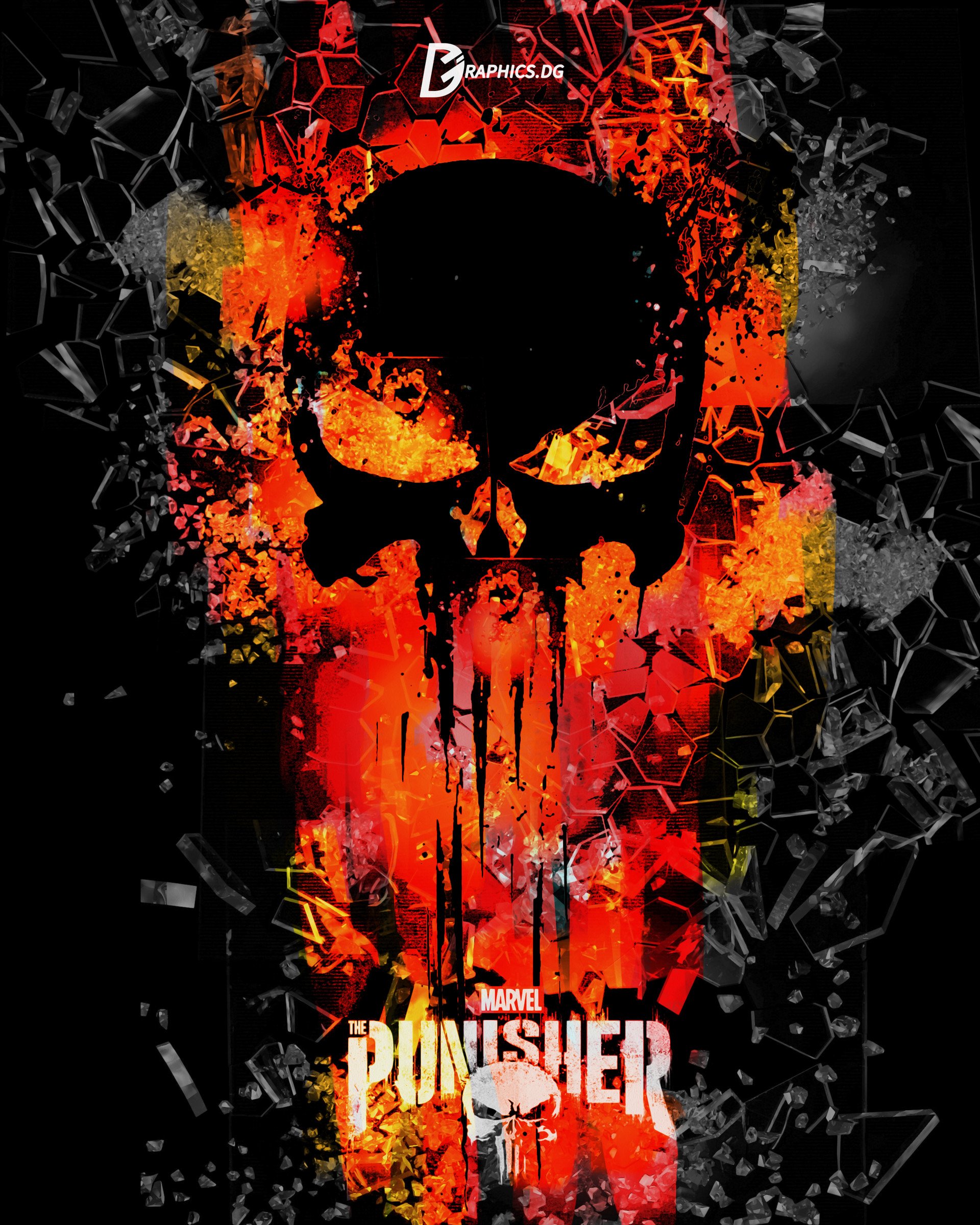 Punisher Wallpaper The Punisher Skull Movie Poster - Punisher Phone Wallpaper Hd - HD Wallpaper 