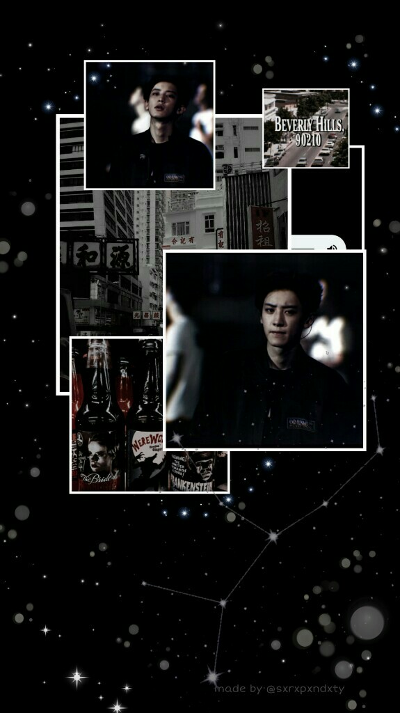 Aesthetic, Dark, And Exo Image - Aesthetic Chanyeol Wallpaper Iphone - HD Wallpaper 
