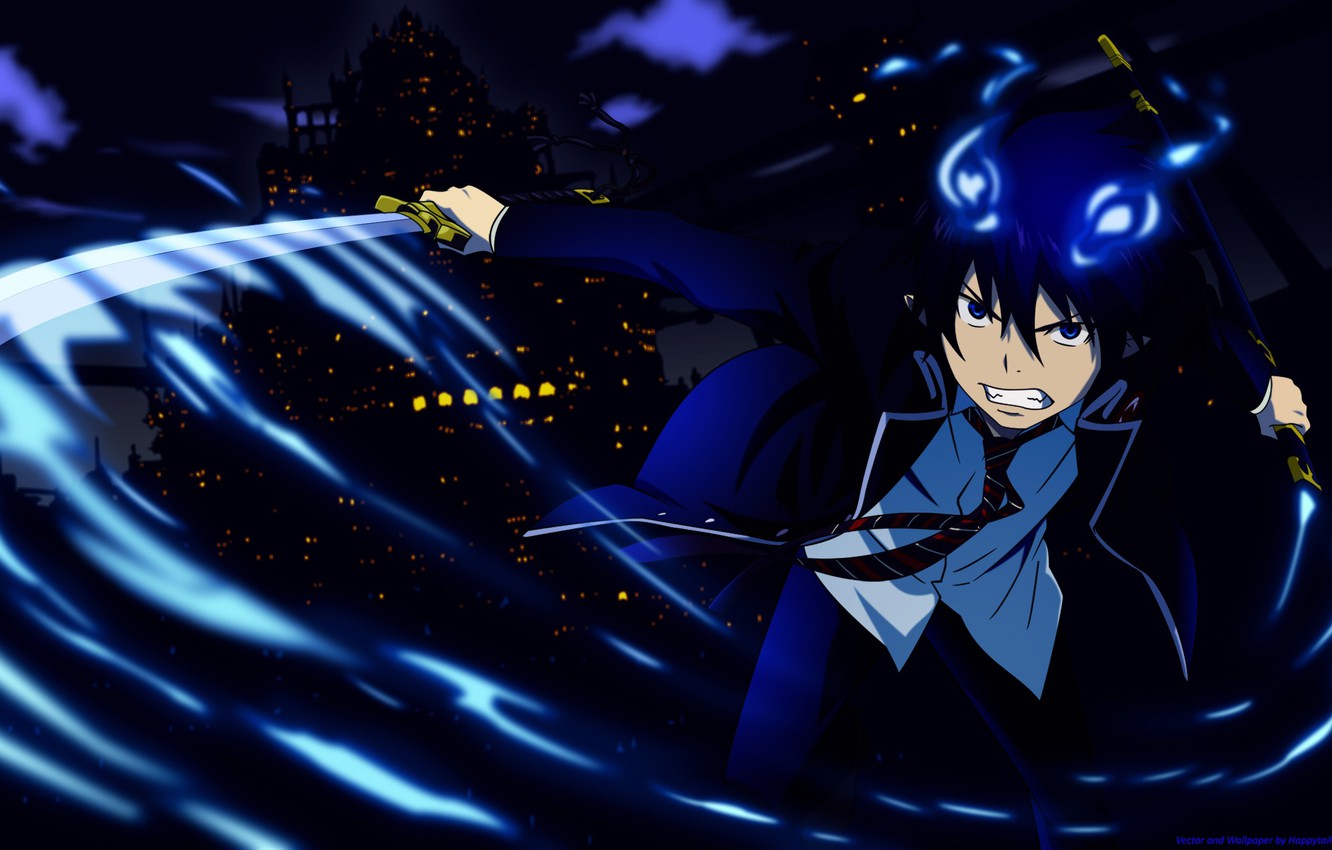 Photo Wallpaper Anime, Art, Guy, Ao No Exorcist, Rin, - Take Off 2pm - HD Wallpaper 