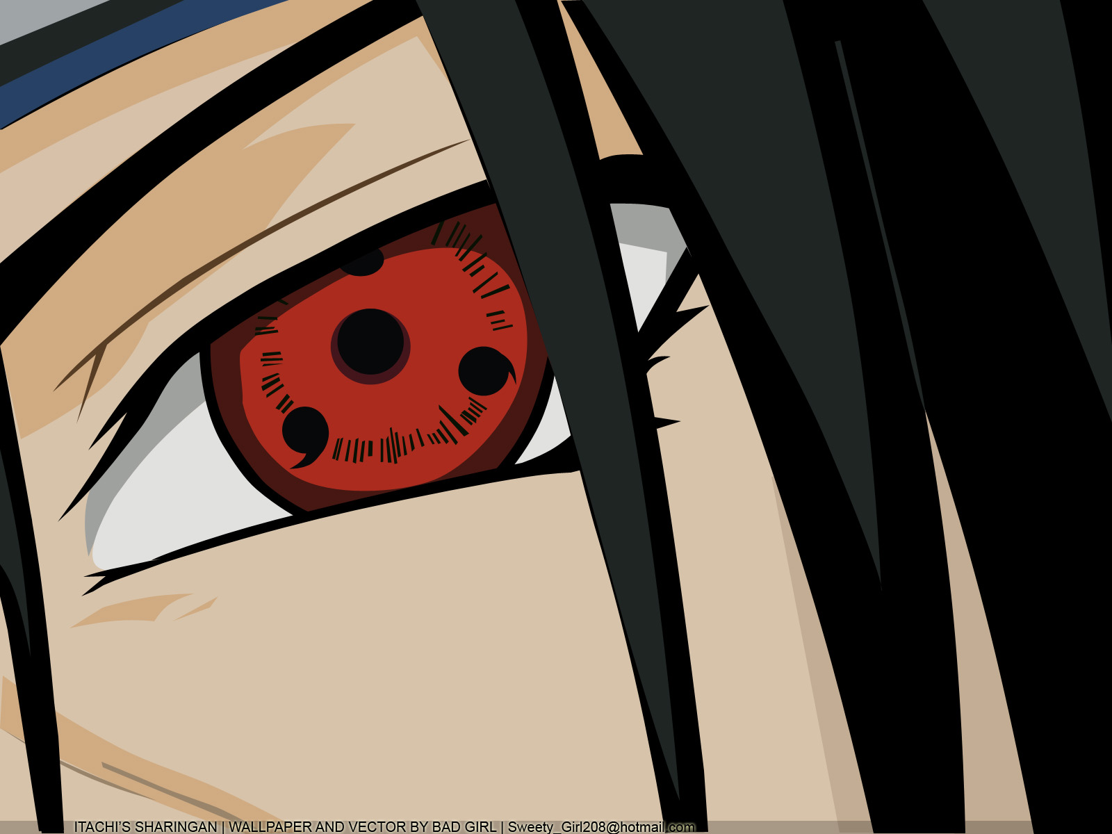 Itachi Eyes - HD Wallpaper 