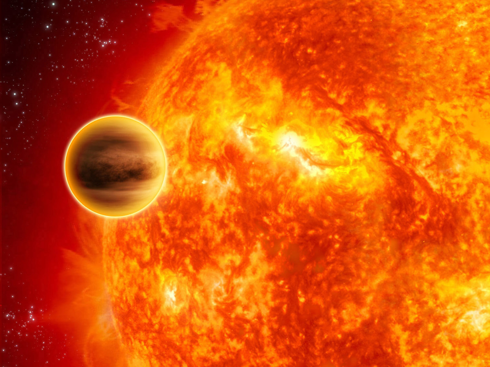 Alien World, Gas-giant Exoplanet Space Art - HD Wallpaper 