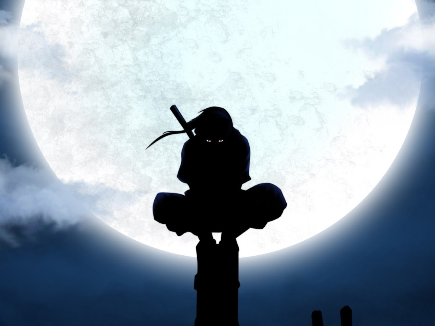 Luna Silueta De Naruto Shippuden Itachi Uchiha Animado - Itachi Uchiha -  1440x1080 Wallpaper - teahub.io