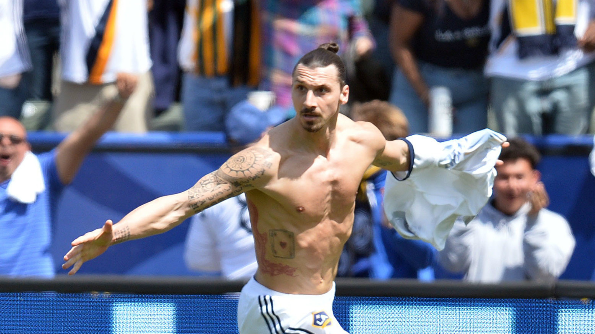 1920x1080, Zlatan Ibrahimovic Mls La Galaxy Lafc 03312018 - Zlatan La Galaxy Debut - HD Wallpaper 