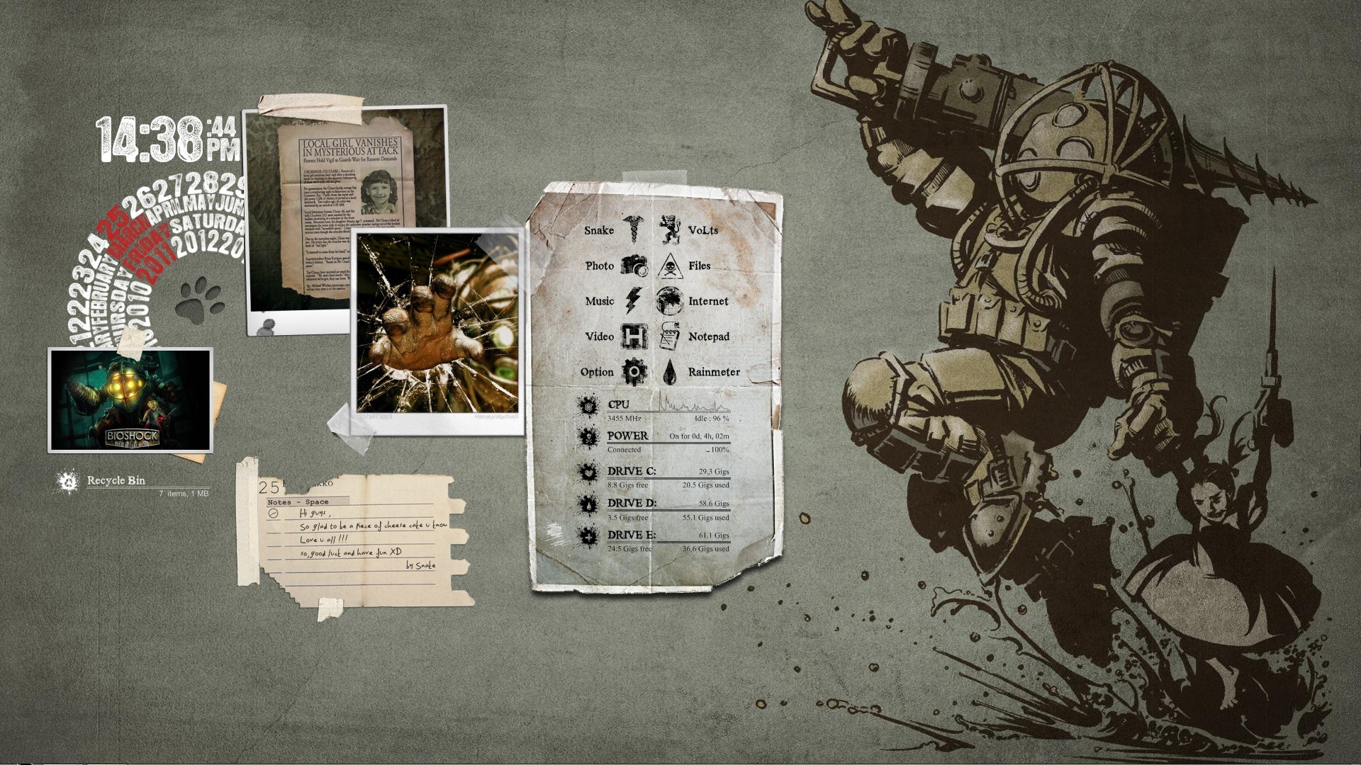 Big Daddy Little Sister Art - HD Wallpaper 