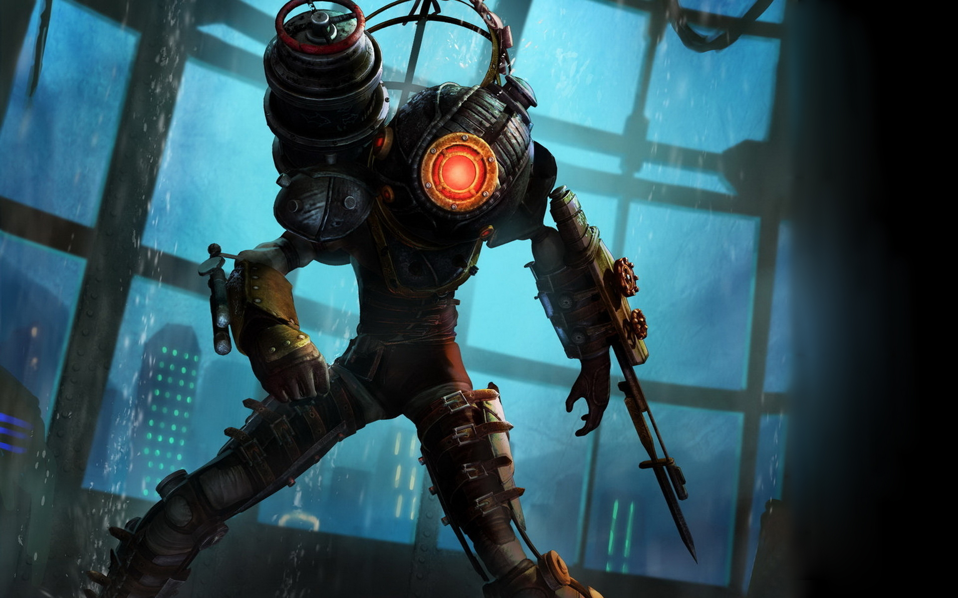 5 Things We Want To See In Bioshock - Bioshock Big Daddy Vs Big Sister - HD Wallpaper 